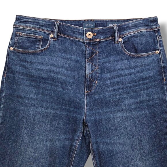 J Jill High Rise Straight Leg Jeans Womens 12 Petite - Picture 2 of 9